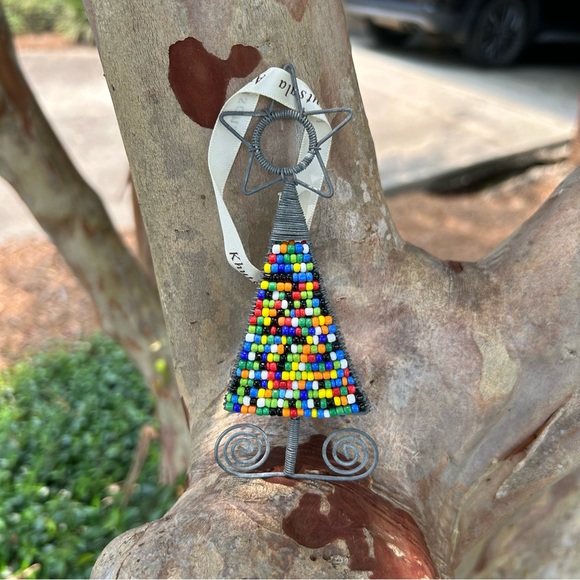 KHUTSALA ARTISIAN Handmade Beaded Christmas Ornaments set of 3 - Picture 4 of 13